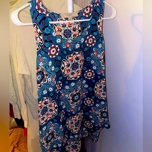 Loft Medium colorful flowy tank top